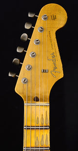 Used Fender Custom Shop '58 Thinline Stratocaster Heavy Relic Aged Coral Pink Over 2 Tone Sunburst NAMM 2018 Limited-Brian's Guitars