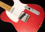 Fender Custom Shop 1958 Heavy Relic Telecaster Red Sparkle-Brian's Guitars