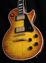 Used Gibson Custom Shop Les Paul Custom Flame Top Iced Tea Burst-Brian's Guitars