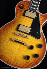 Used Gibson Custom Shop Les Paul Custom Flame Top Iced Tea Burst-Brian's Guitars