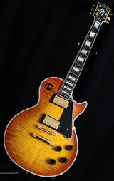 Used Gibson Custom Shop Les Paul Custom Flame Top Iced Tea Burst-Brian's Guitars