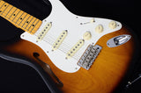 Used Fender Eric Johnson Thinline Stratocaster 2 Color Sunburst-Brian's Guitars