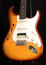 Fender Rarities Flame Top Stratocaster HSS Thinline Violin Burst-Brian's Guitars