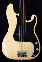 1976 Fender Precision Bass Fretless Olympic White-Brian's Guitars