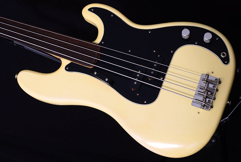 1976 Fender Precision Bass Fretless Olympic | Vintage Bass Guitars