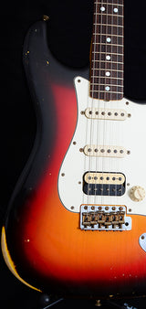 Used Fender Custom Shop 1965 Stratocaster HSS Heavy Relic Aged 3 Tone Sunburst-Brian's Guitars