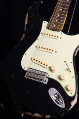 Used Fender Custom Shop 1960 Heavy Relic Stratocaster Black-Brian's Guitars