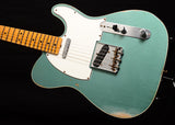 Fender Custom Shop 1965 Telecaster Custom Relic Faded Aged Sherwood Green Metallic-Brian's Guitars