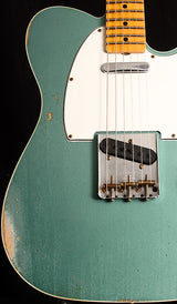 Fender Custom Shop 1965 Telecaster Custom Relic Faded Aged Sherwood Green Metallic-Brian's Guitars