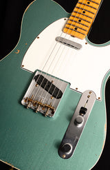 Fender Custom Shop 1965 Telecaster Custom Relic Faded Aged Sherwood Green Metallic-Brian's Guitars