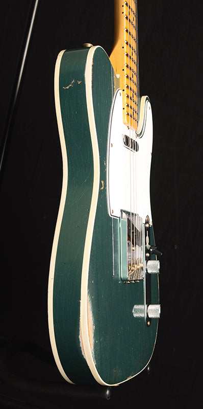 Fender Custom Shop 1965 Telecaster Custom Relic Faded Aged Sherwood Green Metallic-Brian's Guitars
