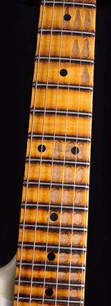 Fender Custom Shop 1959 Stratocaster Journeyman Relic NAMM 2019 Limited Olympic White Over Chocolate 3 Tone Sunburst-Brian's Guitars