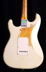 Fender Custom Shop 1959 Stratocaster Journeyman Relic NAMM 2019 Limited Olympic White Over Chocolate 3 Tone Sunburst-Brian's Guitars