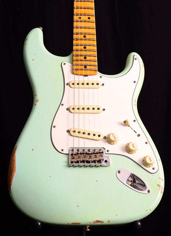 Fender Custom Shop 1965 Stratocaster Relic NAMM 2019 Limited Faded Surf Green-Brian's Guitars