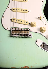 Fender Custom Shop 1965 Stratocaster Relic NAMM 2019 Limited Faded Surf Green-Brian's Guitars