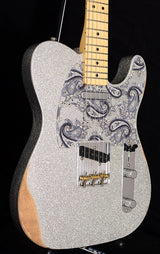 Fender Brad Paisley Road Worn Telecaster Silver Sparkle-Brian's Guitars