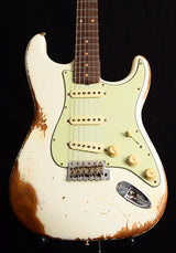 Fender Custom Shop 1960 Stratocaster NAMM 2020 Heavy Relic Aged Olympic White-Brian's Guitars