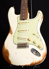 Fender Custom Shop 1960 Stratocaster NAMM 2020 Heavy Relic Aged Olympic White-Brian's Guitars