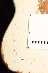 Fender Custom Shop 1960 Stratocaster NAMM 2020 Heavy Relic Aged Olympic White-Brian's Guitars