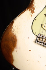 Fender Custom Shop 1960 Stratocaster NAMM 2020 Heavy Relic Aged Olympic White-Brian's Guitars