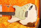 Fender Custom Shop 1960 Stratocaster NAMM 2020 Heavy Relic Aged Olympic White-Brian's Guitars
