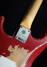 Fender Custom Shop 1967 Stratocaster Heavy Relic NAMM 2019 Limited Aged Dakota Red Over Shoreline Gold-Electric Guitars-Brian's Guitars