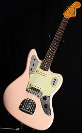 Used Fender Custom Shop 1962 Jaguar NAMM Limited Edition Journeyman Relic Faded Aged Shell Pink-Electric Guitars-Brian's Guitars