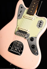 Used Fender Custom Shop 1962 Jaguar NAMM Limited Edition Journeyman Relic Faded Aged Shell Pink-Electric Guitars-Brian's Guitars