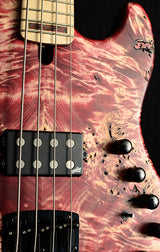 Mayones Jabba Custom 4 NAMM 2020 Red Velvet Antique Raw-Brian's Guitars