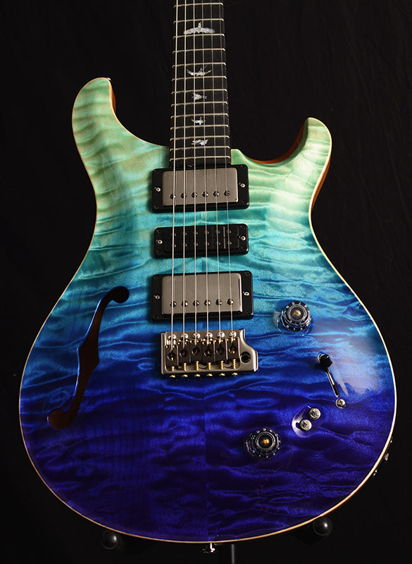 Paul Reed Smith Wood Library Special Semi-Hollow Brian's Limited Blue Fade-Brian's Guitars