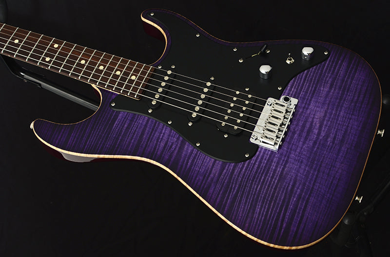 Tom Anderson Drop Top Classic Transparent Purple Burst-Brian's Guitars