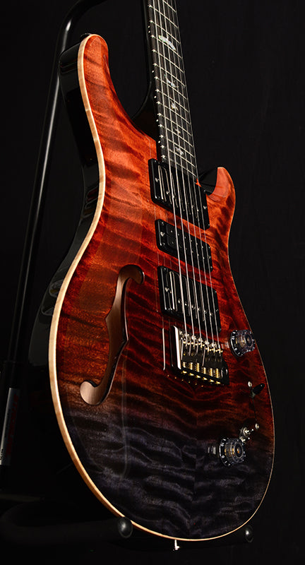 Paul Reed Smith Wood Library Special Semi-Hollow Brian's Limited Fire Red Black Fade-Electric Guitars-Brian's Guitars