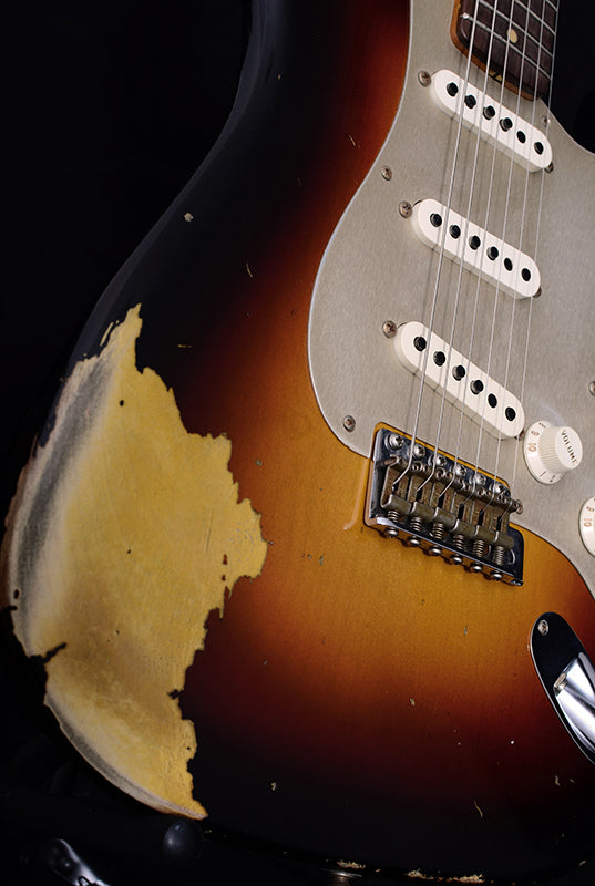 Fender Custom Shop 2017 Limited '59 Stratocaster Heavy Relic 3 Tone Sunburst-Brian's Guitars