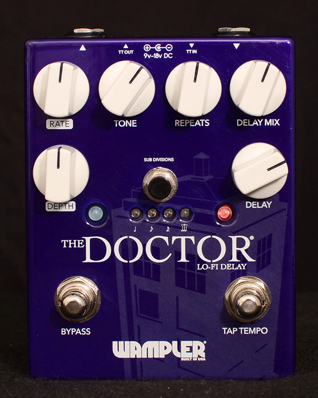 ambient effects pedals Wampler The Doctor Lo-Fi Delay Effects Pedal Regular 190839534590