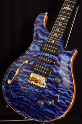 Used Paul Reed Smith Private Stock Dweezil 24 Semi- Hollow Aqua Violet-Brian's Guitars