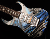 Used Ibanez Universe UV77 Steve Vai Passion And Warfare Limited Silver/Blue-Brian's Guitars