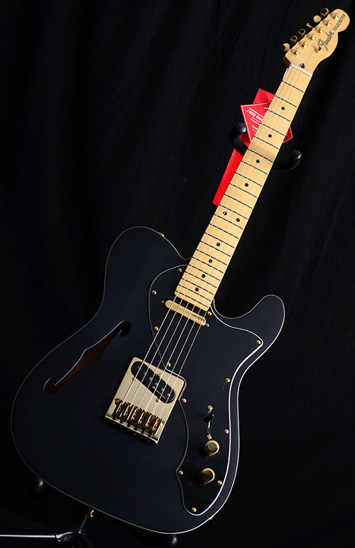 Fender Deluxe Telecaster Thinline Satin Black Limited-Brian's Guitars