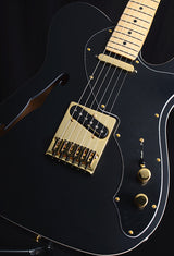 Fender Deluxe Telecaster Thinline Satin Black Limited-Brian's Guitars