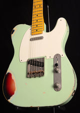 Nash T-57 Surf Green Over 3 Tone Sunburst-Electric Guitars-Brian's Guitars