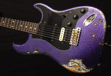 Used Fender Custom Shop 1959 Stratocaster HSS Heavy Relic Purple Sparkle Over Black Paisley-Electric Guitars-Brian's Guitars