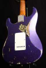 Used Fender Custom Shop 1959 Stratocaster HSS Heavy Relic Purple Sparkle Over Black Paisley-Electric Guitars-Brian's Guitars