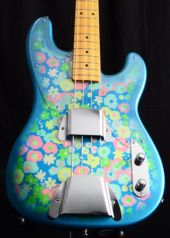 Used Fender Floral Blue '54 Reissue Precision Bass-Brian's Guitars