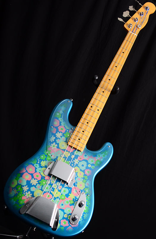 Used Fender Floral Blue '54 Reissue Precision Bass