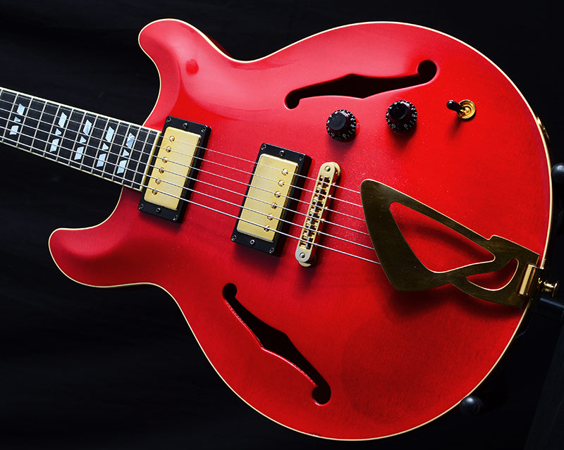 Used Hamer Newport Pro Custom Ruby Red