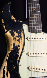 Fender Custom Shop Limited Edition 1963 Super Heavy Relic Stratocaster Black-Brian's Guitars