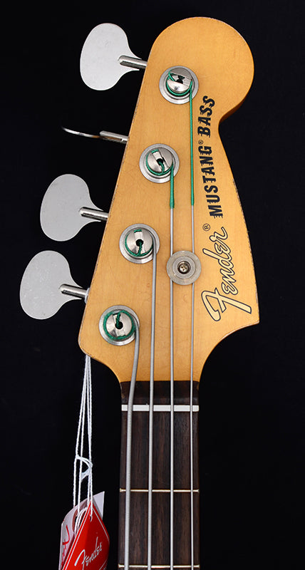 Fender Justin Meldal-Johnsen Road Worn Mustang Bass Faded Daphne Blue-Brian's Guitars