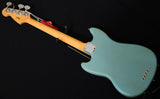Fender Justin Meldal-Johnsen Road Worn Mustang Bass Faded Daphne Blue-Brian's Guitars
