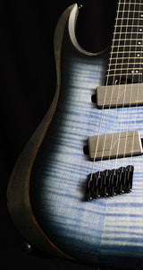 Used Ibanez RGDIM6FM Iron Label Series Multi-Scale Electric Guitar Cerulean Blue Burst Flat-Brian's Guitars