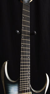 Used Ibanez RGDIM6FM Iron Label Series Multi-Scale Electric Guitar Cerulean Blue Burst Flat-Brian's Guitars