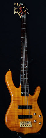 Used Ken Smith Designs Burner 5 String Bass Transparent Orange-Brian's Guitars